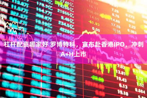 杠杆配资哪家好 罗博特科，宣布赴香港IPO，冲刺A+H上市