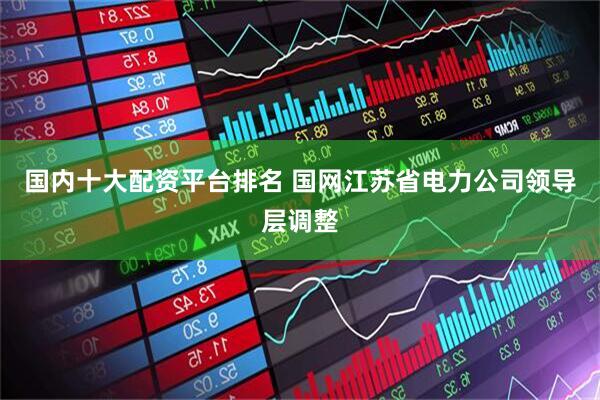 国内十大配资平台排名 国网江苏省电力公司领导层调整