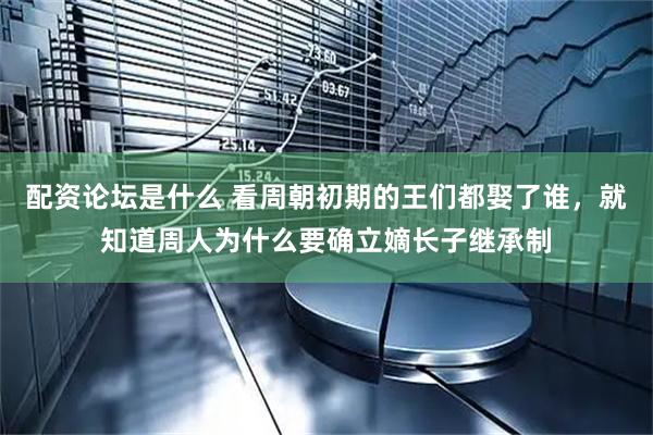 配资论坛是什么 看周朝初期的王们都娶了谁，就知道周人为什么要确立嫡长子继承制